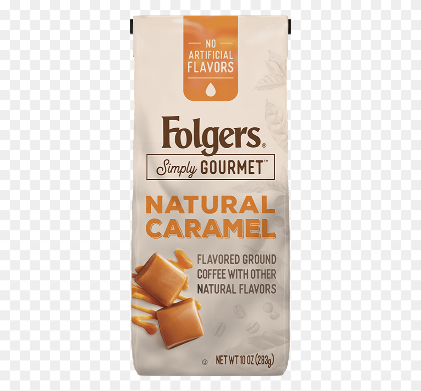 323x721 Simply Gourmet Natural Caramel Flavored Ground Coffee Folgers Caramel Coffee, Plant, Food, Advertisement HD PNG Download