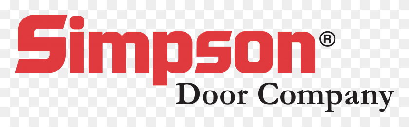 3599x930 Simpson Door Company Logo Simpson Doors, Texto, Palabra, Etiqueta Hd Png