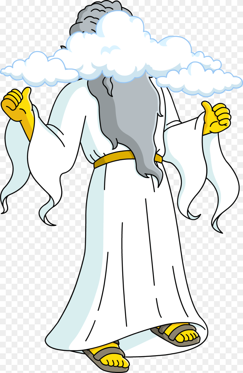 1102x1690 Simpsons God, Cartoon, Person, Book, Comics PNG