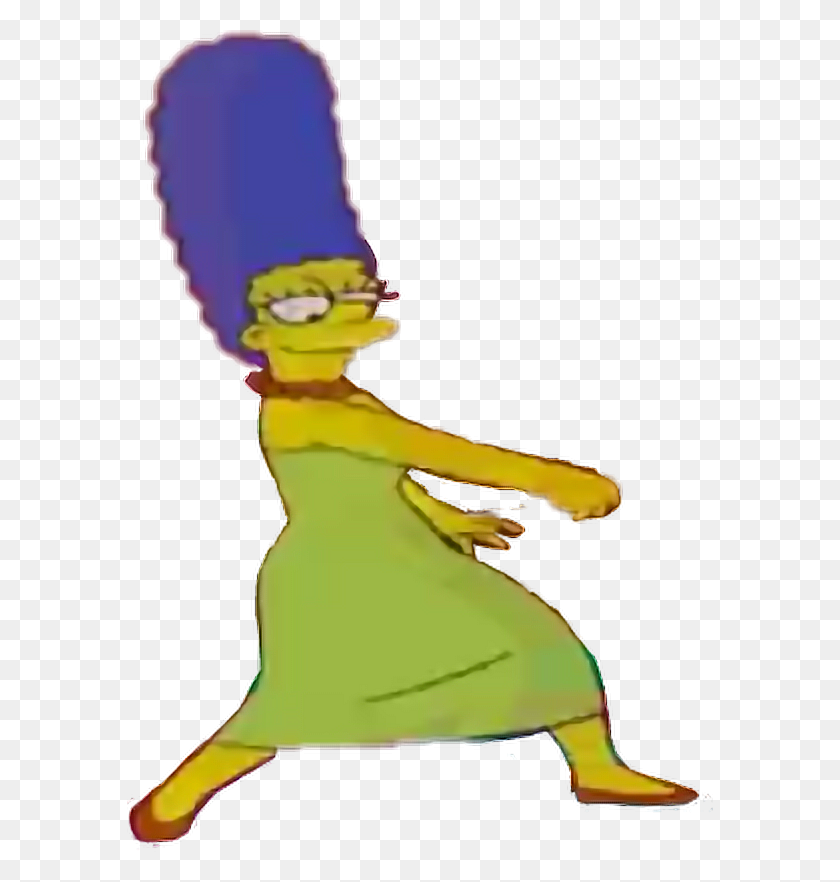 586x822 Los Simpsons Marge Yeet Yeet Clipart, Dance Pose, Actividades De Ocio, Intérprete Hd Png
