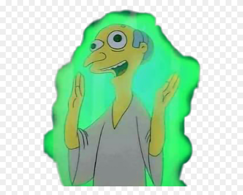 546x614 Simpsons Mrburns Alien Last Meditation Had Me Like, Clothing, Apparel, Animal HD PNG Download