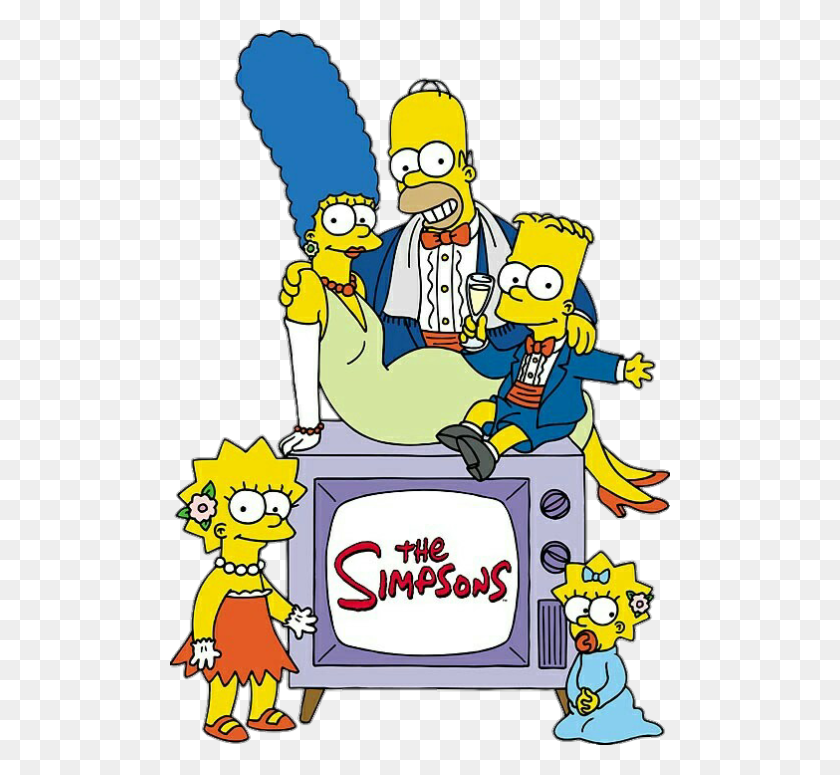 500x715 Simpsons Tv, Poster, Advertisement HD PNG Download