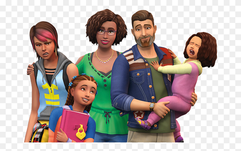 675x467 Sims 4 Parenthood Game Pack, Person, Human, People HD PNG Download