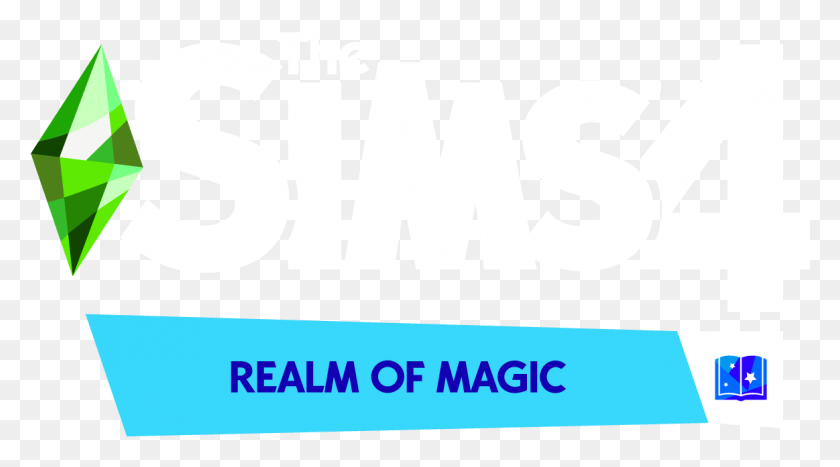 1163x607 Логотип Sims 4: Царство Магии, Текст, Этикетка, Слово Hd Png Скачать