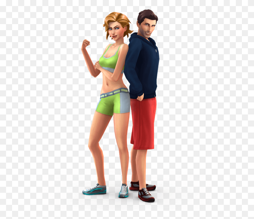 568x667 Sims Pluspng Sims 4 Many Sim Transparent, Shorts, Clothing, Apparel HD PNG Download