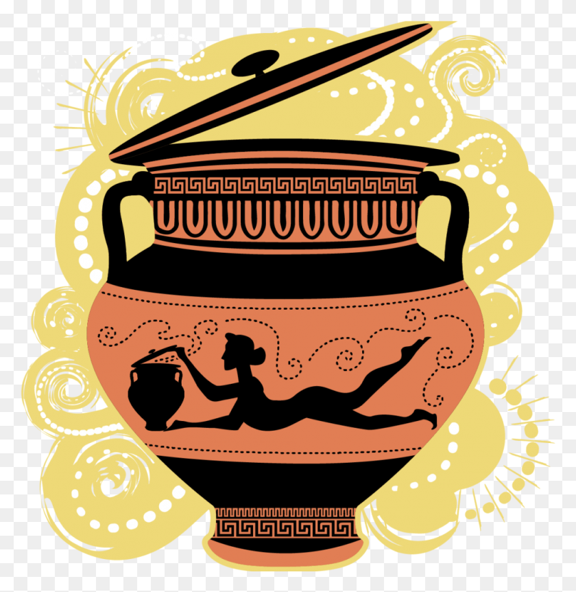 996x1025 Sin Illustration, Pottery, Urn, Jar HD PNG Download