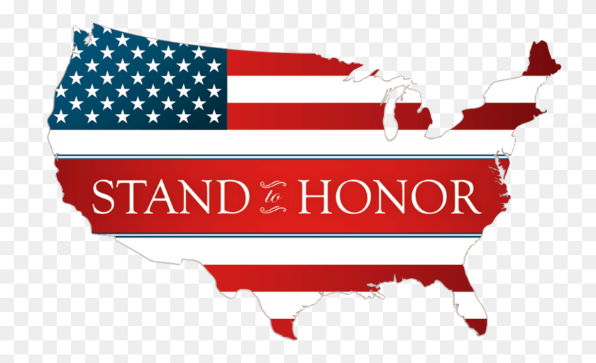 745x452 С 2007 Года Folds Of Honor Несли Миссию Карта Америки С Флагом, Символом, Американским Флагом, Человек Hd Png Скачать