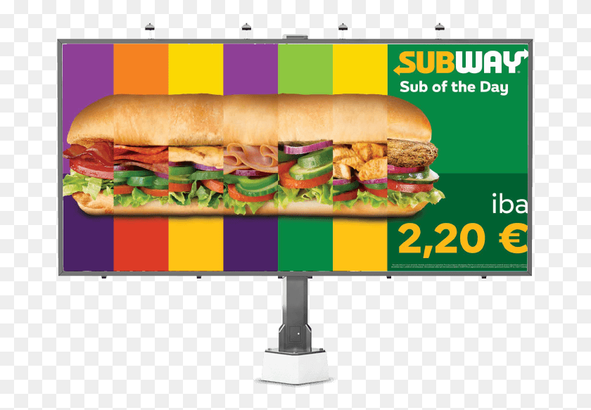 677x523 С 2013 We39Ve Было Маркетинговым Агентством Subway Fast Food, Burger, Food, Advertising Hd Png Download