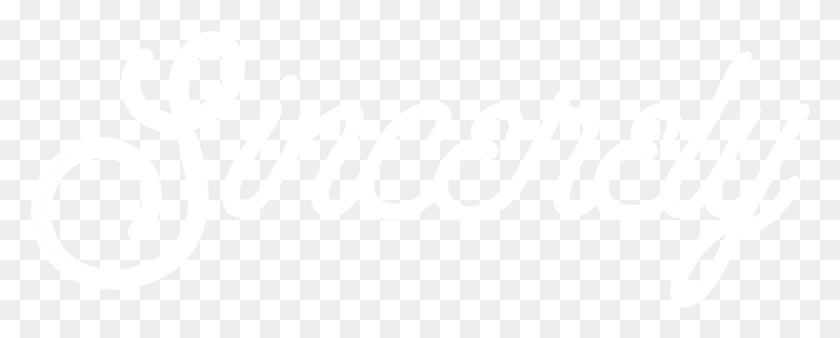 1172x418 Sincerely Band Logo White Calligraphy, Text, Handwriting, Label Descargar Hd Png