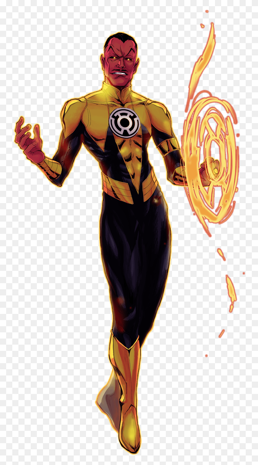 759x1451 Желтый Фонарь Sinestro Dc Comics, Человек, Человек, Рука Hd Png Скачать