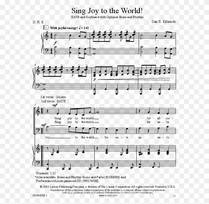 580x763 Sing Joy To The World Cover City Called Heaven Sheet, Gray, World Of Warcraft HD PNG Download