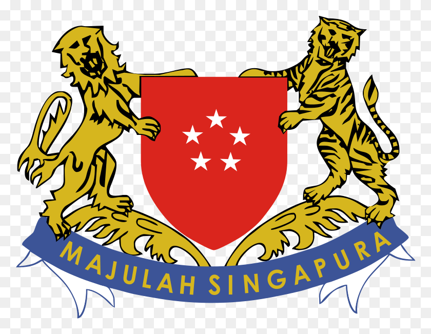 780x591 Singapore Coat Of Arms Singapore Coat Of Arms Flag, Symbol, Poster, Advertisement HD PNG Download