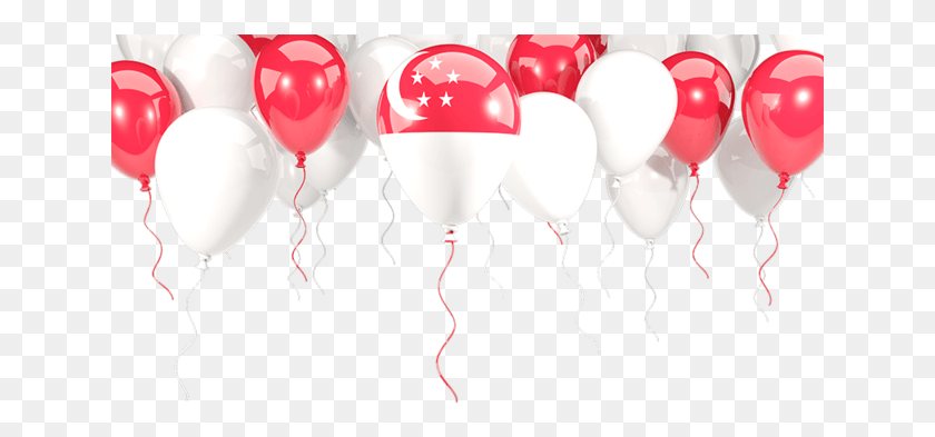 641x333 Singapore Flag Balloon, Ball HD PNG Download
