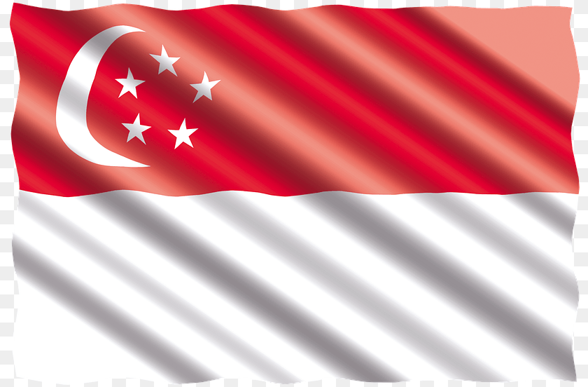 821x552 Singapore Flag Transparent PNG