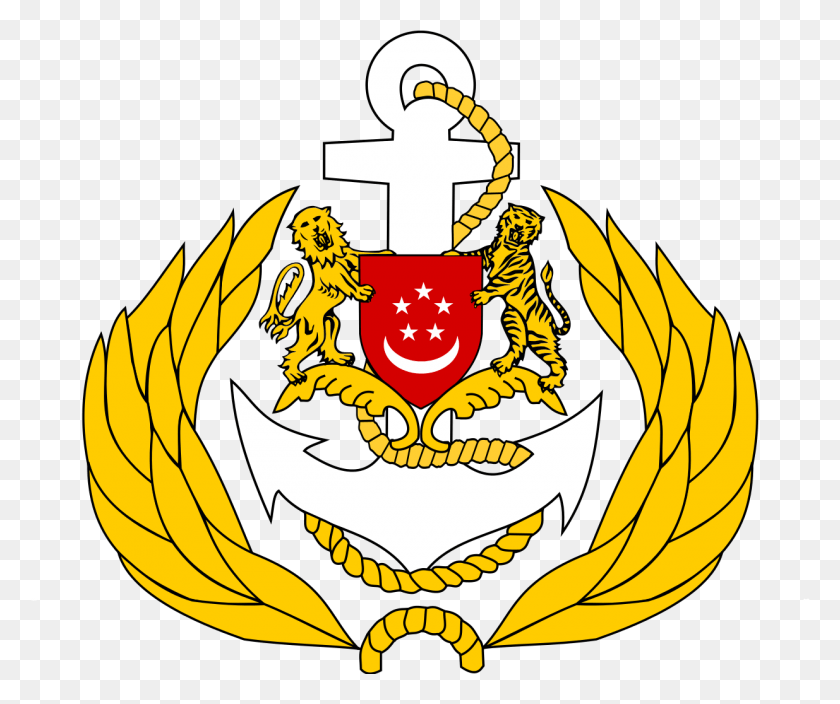 1235x1021 Singapore Navy Logo Republic Of Singapore Navy Logo, Symbol, Emblem, Trademark HD PNG Download