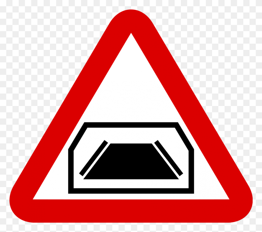 875x768 Singapore Road Signs Tunnel Ahead Road Sign, Triangle, Symbol, Sign HD PNG Download