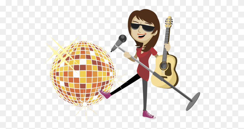 538x384 Singer Clipart Female Singer Singer Graphics, Sphere, Guitar, Leisure Activities HD PNG Download