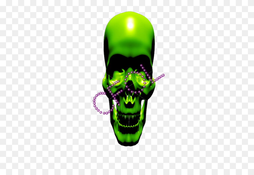 1080x720 Singing Green Skull Skull, Light, Laser, Neon HD PNG Download