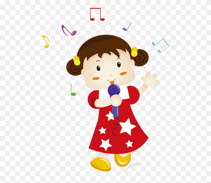 509x667 Singing Little Girl Clip Girl Singing Transparent Clip Art, Elf, Doll, Toy HD PNG Download