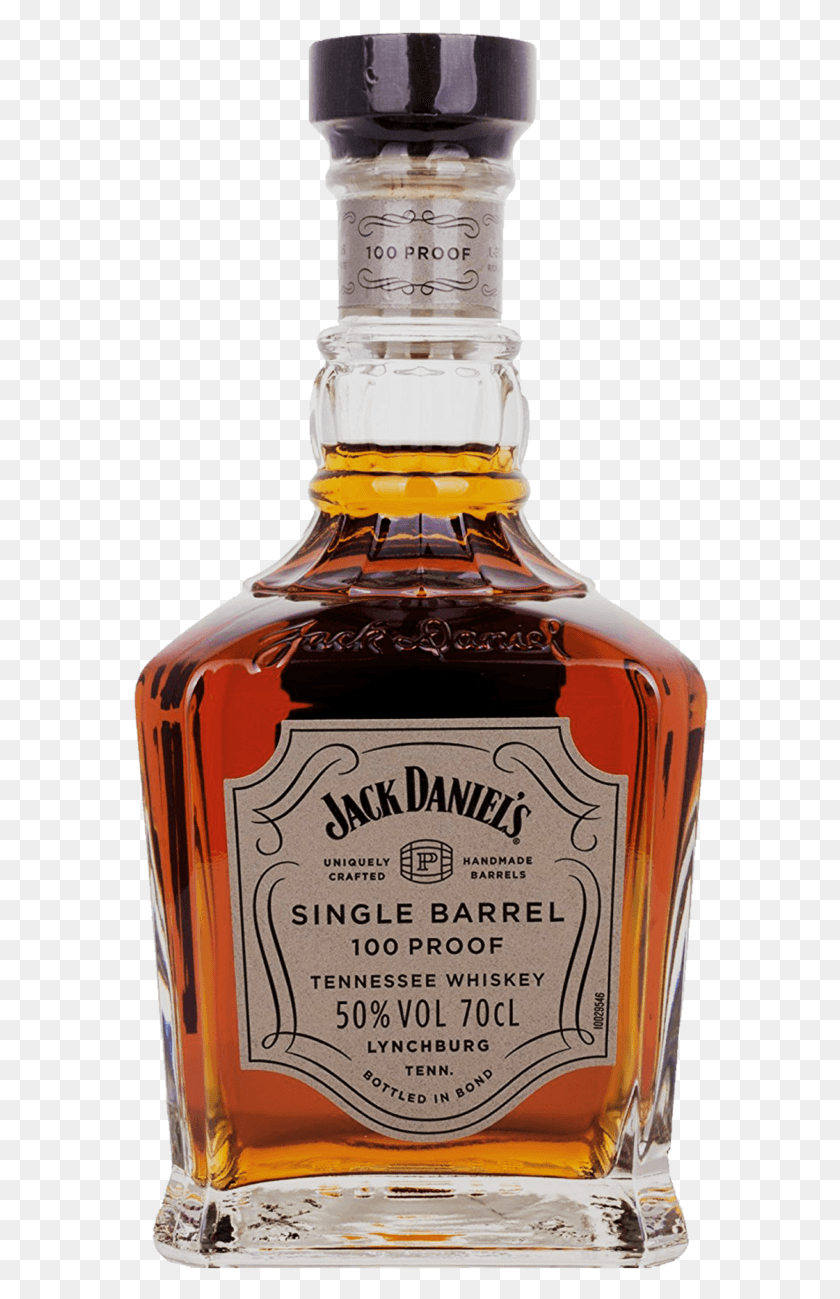 579x1239 Single Barrel 100 Proof Jack Daniels, Liquor, Alcohol, Beverage HD PNG Download