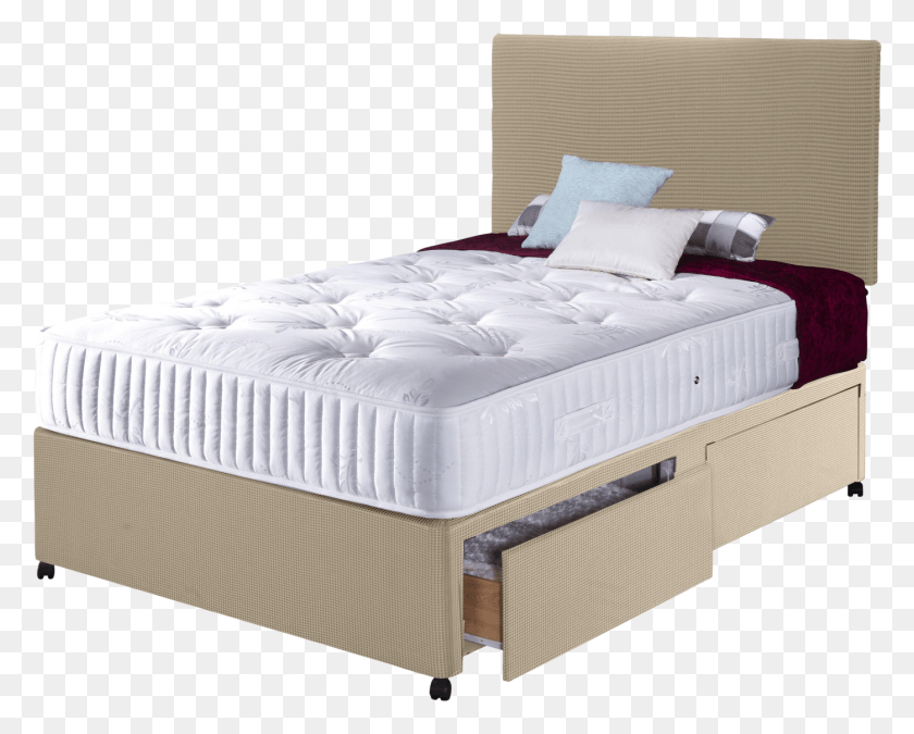 1398x1104 Single Bed Top View Clara Faux Suede Divan Set Bed Frame, Furniture, Mattress, Crib HD PNG Download