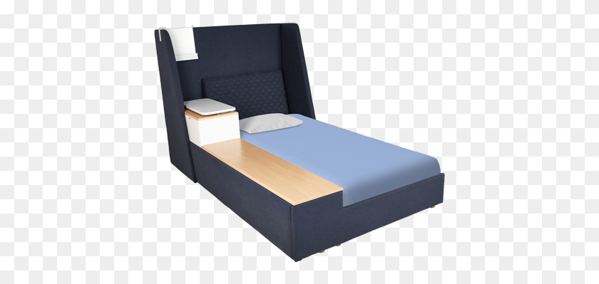 409x339 Single Beds Top View, Furniture, Box, Tabletop HD PNG Download