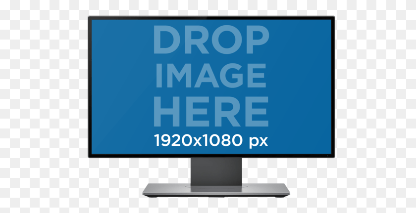 514x371 Single Desktop Mockup In Front View Over A Background Computer Screen Mockup, Monitor, Electronics, Display HD PNG Download