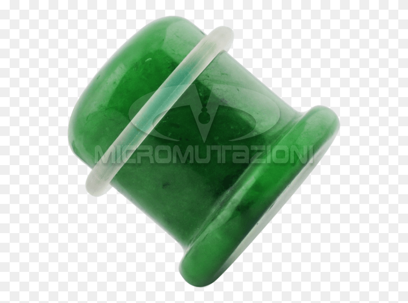 565x564 Single Flare Stone Plug Green Jade Ear Jade, Accessories, Accessory, Gemstone HD PNG Download