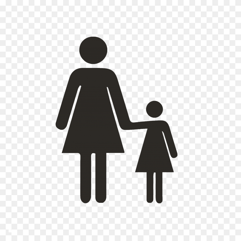 3266x3266 Single Mom Male And Female Figures, Symbol, Text, Number HD PNG Download
