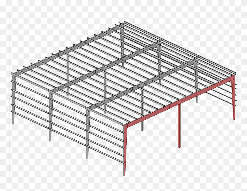 776x588 Single Slope Tapered Column Frames Multispan Frames Structure System Span, Staircase, Drying Rack, Diagram HD PNG Download