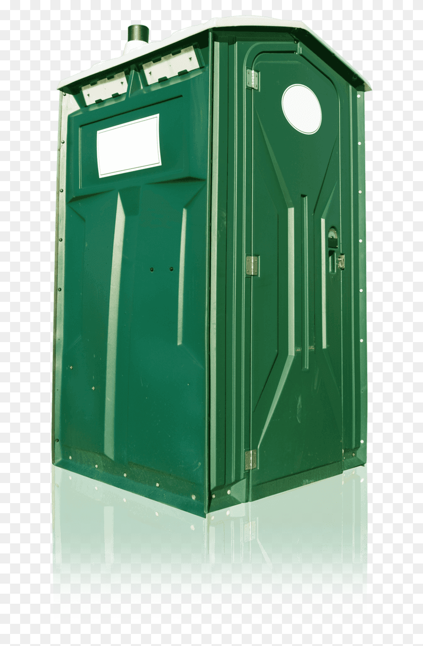 640x1224 Single Stall Porta Potty Green Outhouse, Housing, Building, Door Descargar Hd Png