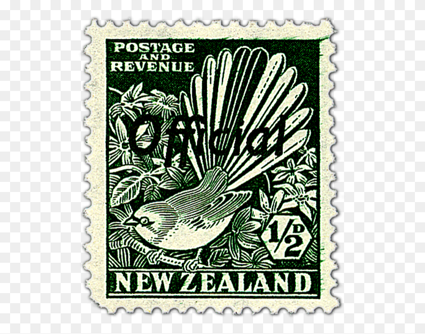 531x601 Single Stamp Fantail Stamp, Postage Stamp Descargar Hd Png