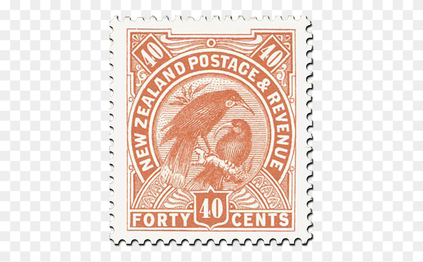 408x461 Descargar Png Sello Único Kiwi De Nueva Zelanda, Sello Postal Png