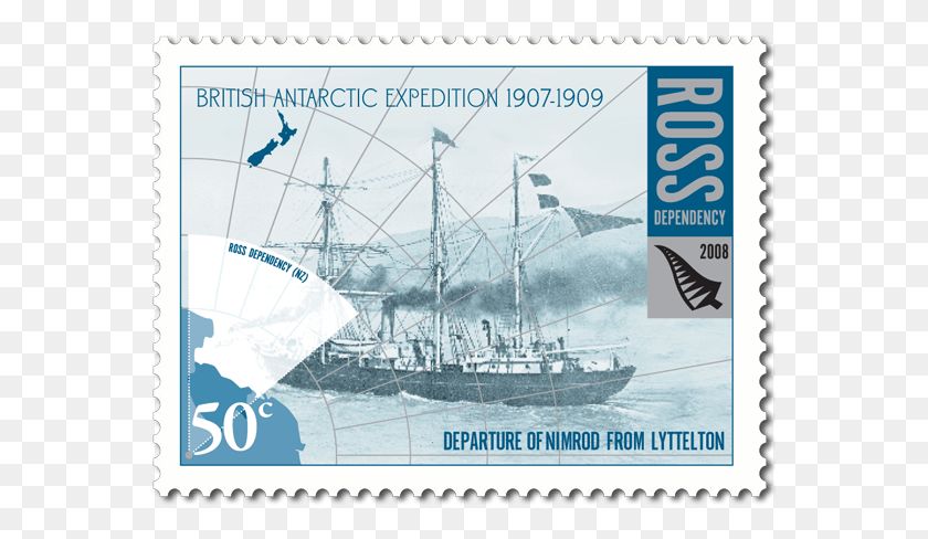 566x428 Single Stamp New Zealand Stamps, Postage Stamp, Boat, Vehicle Descargar Hd Png