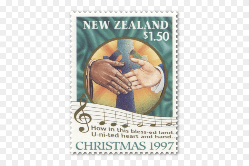 382x500 Single Stamp Postage Stamp, Hand, Poster, Advertisement HD PNG Download
