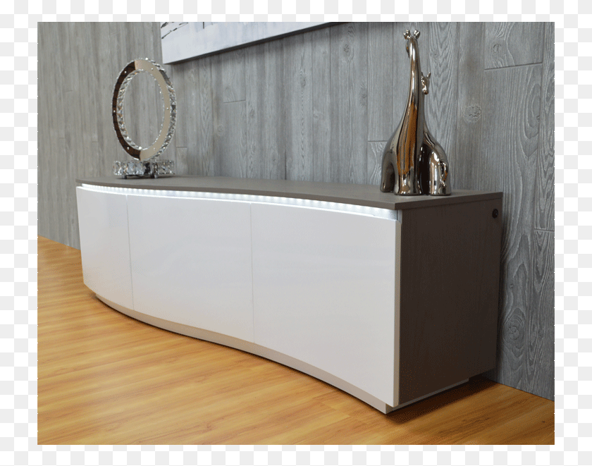 735x601 Sinuosa White Amp Grey Lacquer Modern Tv Stand Sideboard, Furniture, Table, Wood HD PNG Download
