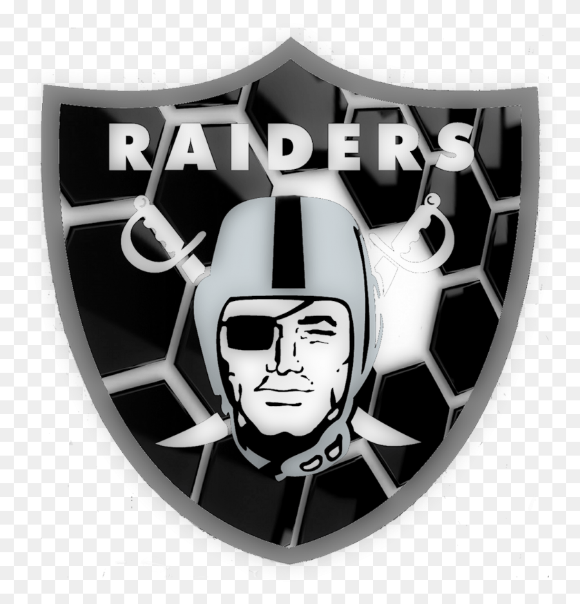 1077x1126 Sio Moore 2018 Oakland Raiders Season 2018 Nfl Season Logo Oakland Raiders, Symbol, Trademark, Emblem HD PNG Download