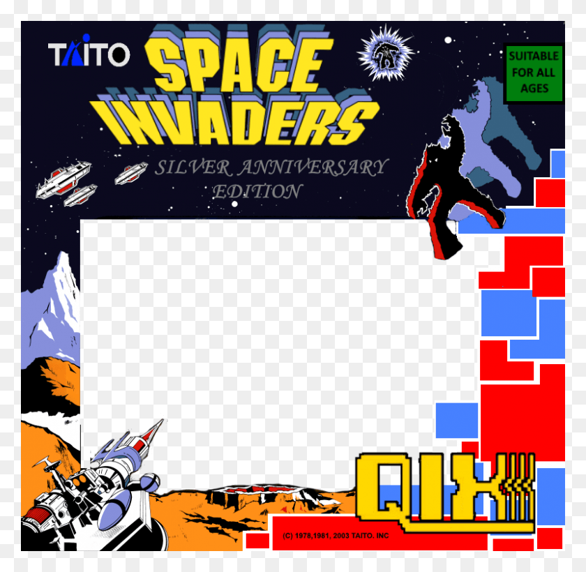 800x780 Siqix 2 5atariage Space Invaders Arcade Poster, Person, Human, Super Mario HD PNG Download