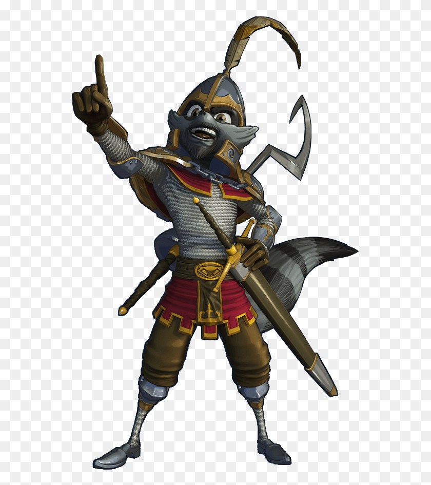 561x885 Sir Galleth Cooper Sly Sly Cooper Thieves In Time Sir Galleth, Toy, Samurai, Helmet HD PNG Download