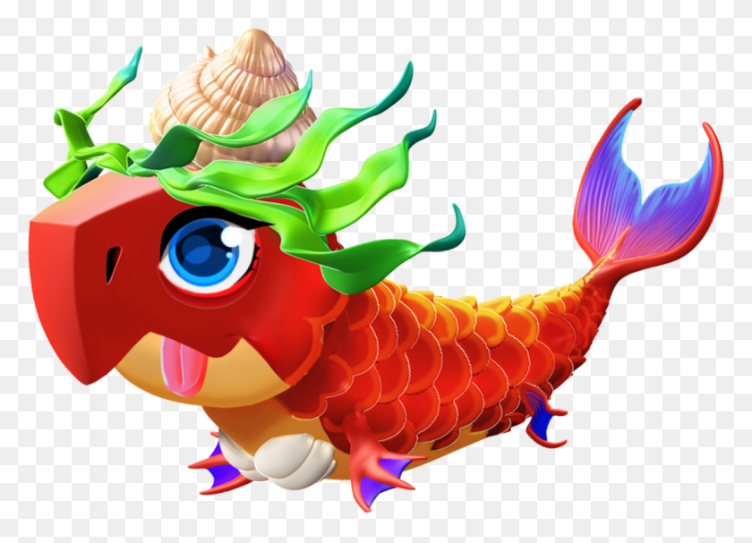 1080x758 Siren Dragon Baby Siren Dragon Dragon Mania Legends, Toy, Sea Life, Animal HD PNG Download