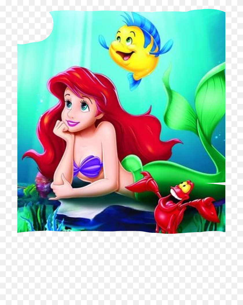 719x997 Sirenita Sticker Ariel The Little Mermaid, Graphics, Hair HD PNG Download