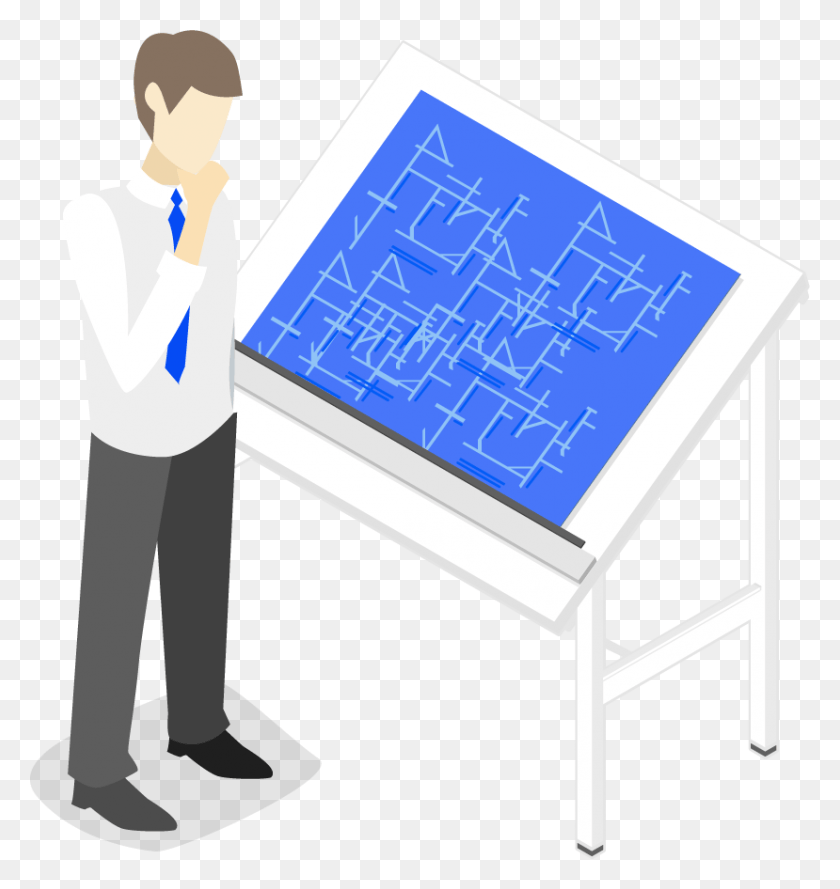 829x882 Site Survey And Project Creation Cartoon, Text, Person, Human HD PNG Download