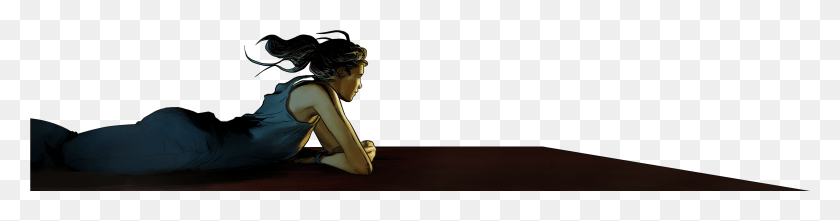 2929x608 Sitting, Figurine, Person, Human HD PNG Download