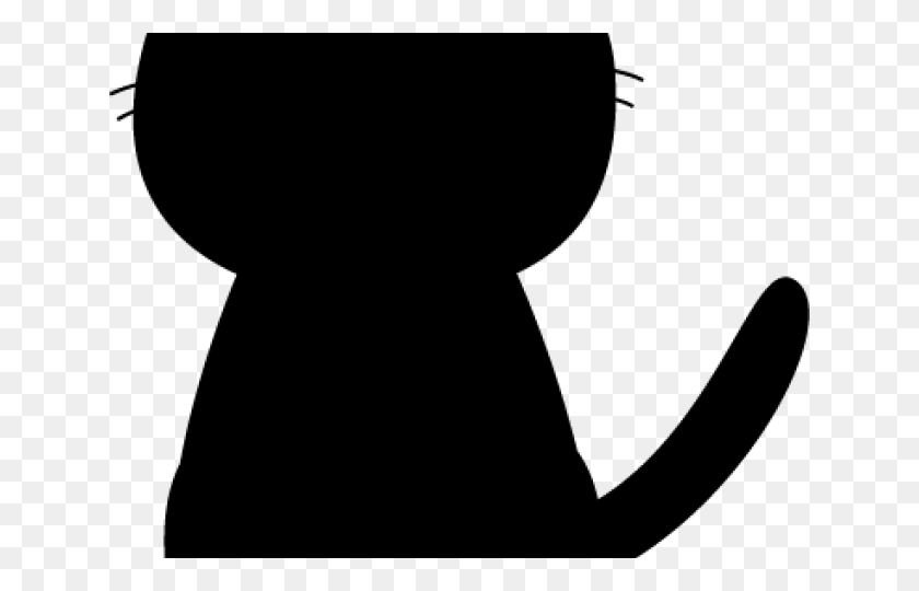 640x480 Sitting Cat Silhouette Silhouette, Gray, World Of Warcraft HD PNG Download