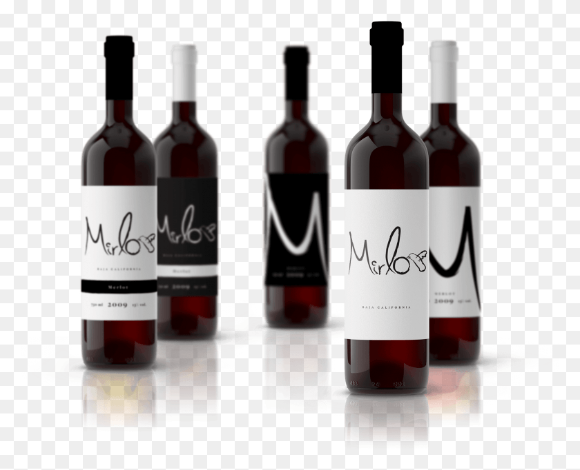 1617x1290 Six Bottles Of Mirlo Wine Baja California Red Wine Label Design, Alcohol, Beverage, Drink HD PNG Download