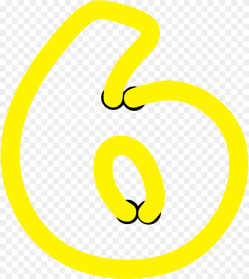 Six Clipart, Symbol, Number, Text PNG