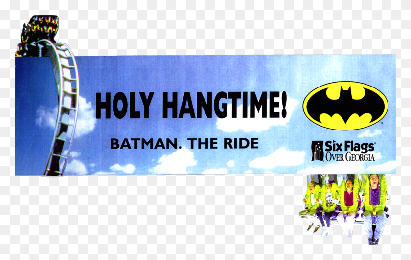 1197x725 Six Flags Batman Hangtime Six Flags, Person, Human, Text HD PNG Download