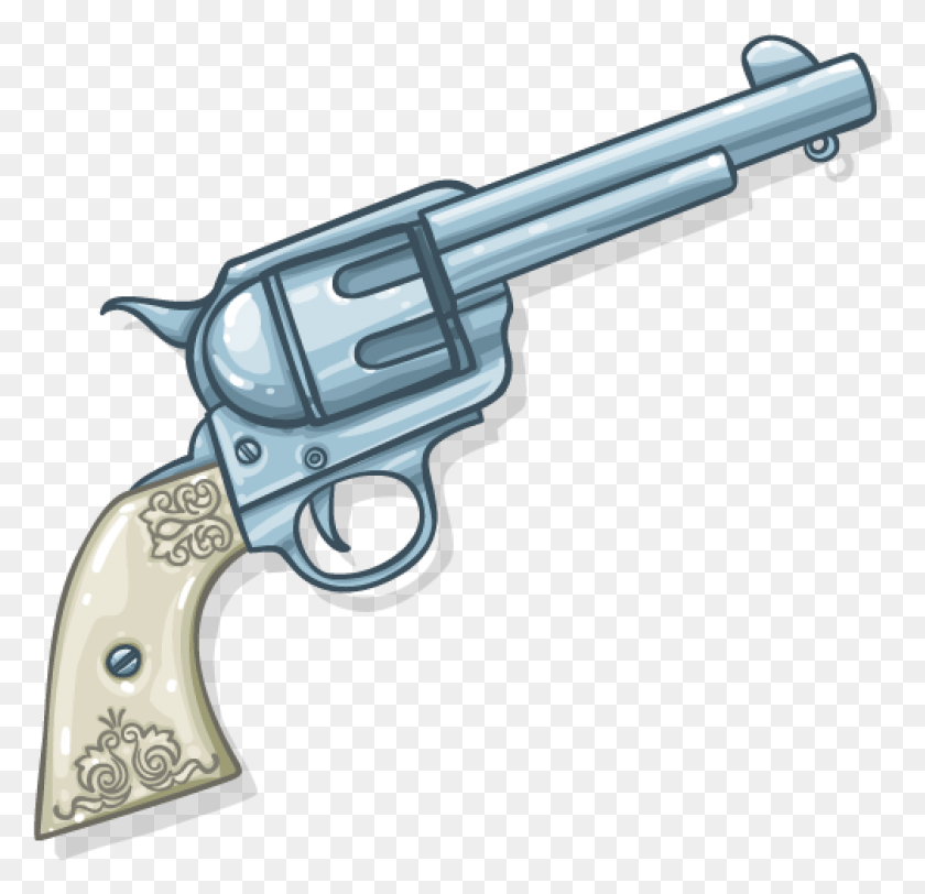 1007x971 Six Shooter Silhouette At Getdrawings Six Shooter Revolver, Gun, Weapon, Weaponry HD PNG Download