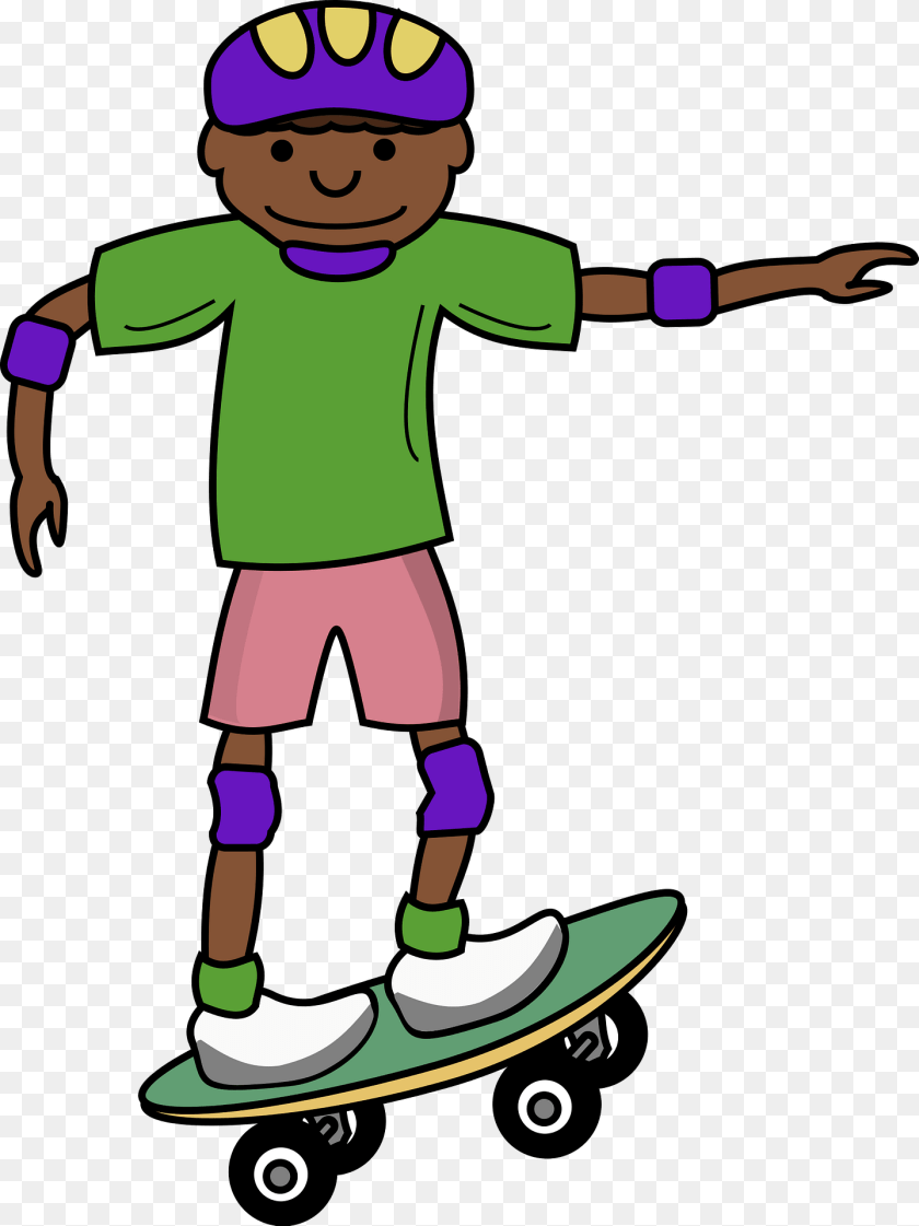 Skate Board African Kid Clipart, Baby, Person, Skateboard, Face PNG