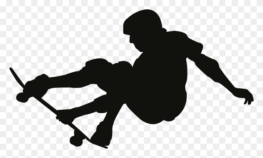 1419x813 Skateboard Clipart Side View Skateboard Silhouette Vector Free, Person, Human HD PNG Download